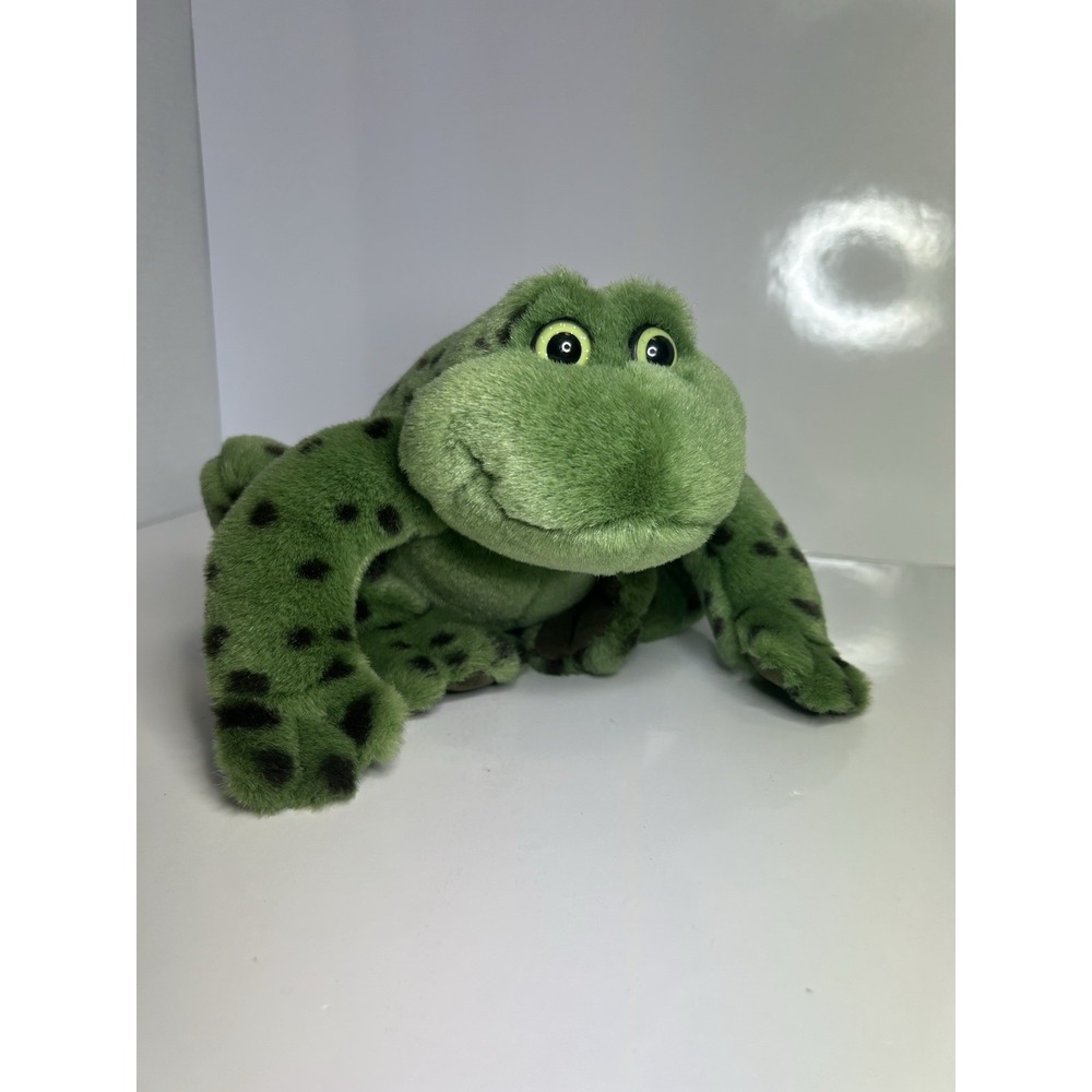 10" GUND Jeremiah Bullfrog Croaking Sound Rattle Frog Toad Plush Toy Silly‎ Fun